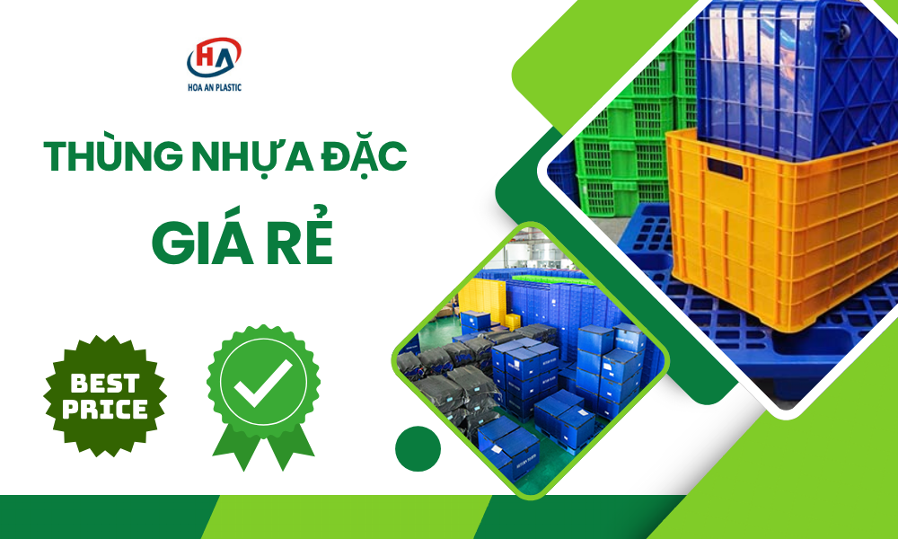 Thùng nhựa đặc sóng nhựa bít dùng trong ngành nông sản 