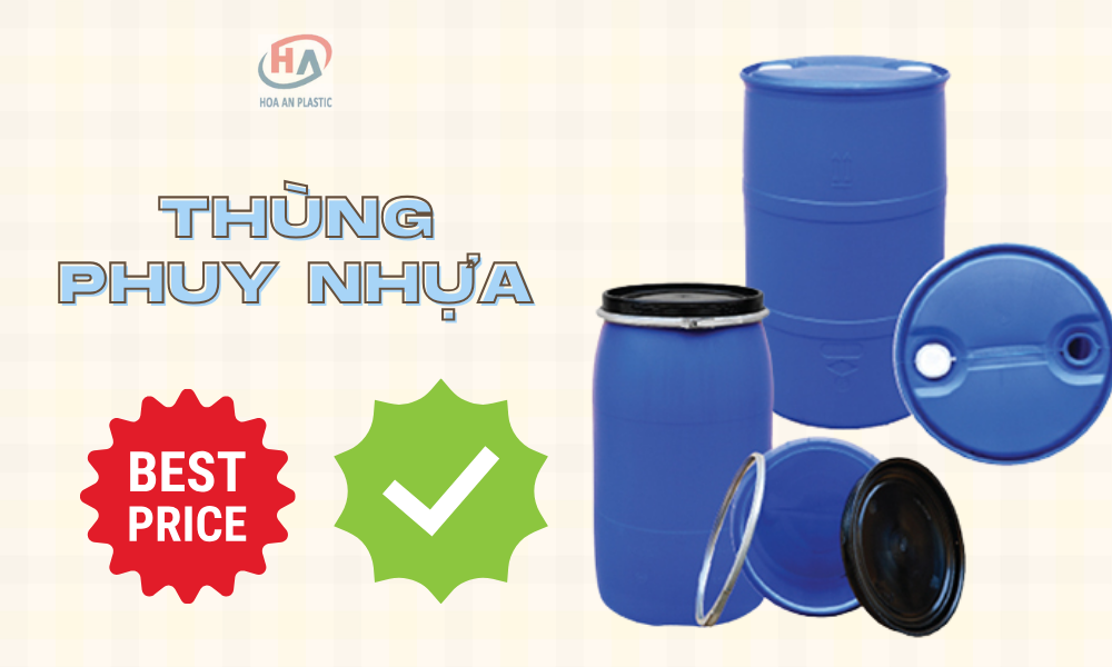 Thùng Phuy Nhựa 220 Lít Giá Rẻ Nhất Hà Nội