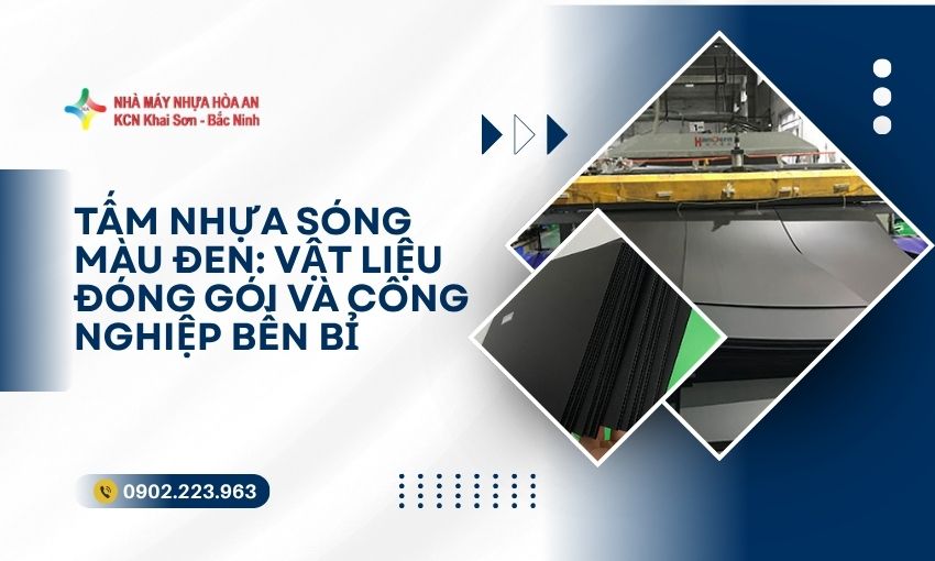 Tấm Nhựa Sóng Màu Đen: Vật Liệu Đóng Gói Và Công Nghiệp Bền Bỉ